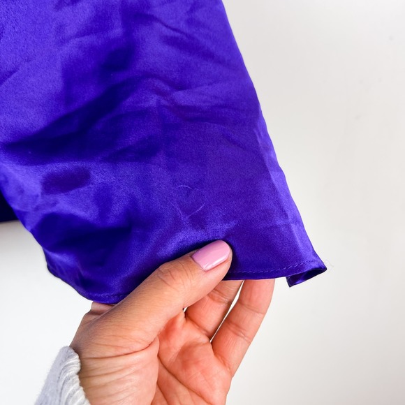 Victoria’s Secret (S) Lace Trim Chemise Slip Purple Blue Mini - Picture 4 of 10